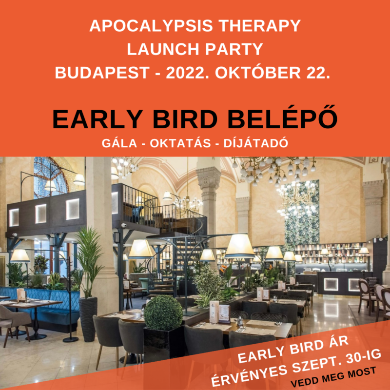 EARLY BIRD BELÉPŐJEGY - APOCALYPSIS THERAPY LAUNCH PARTY BUDAPEST