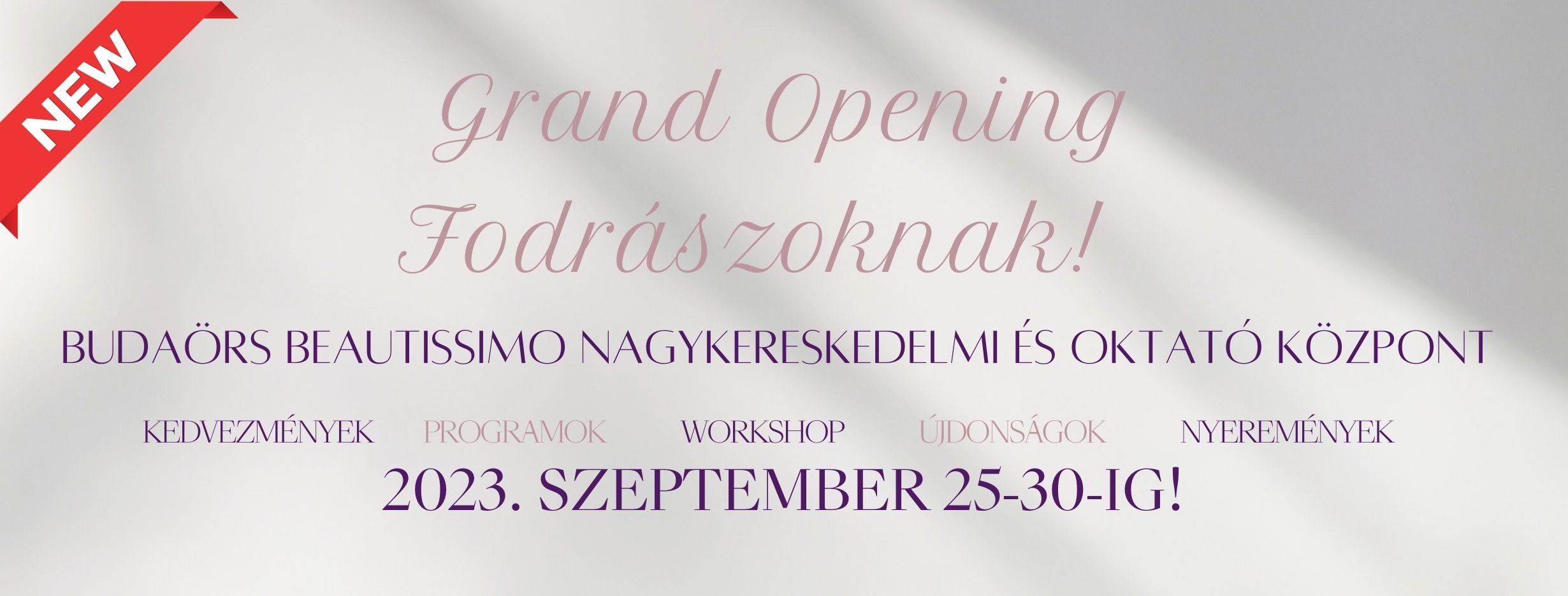 Grand Opening - Fodrászoknak